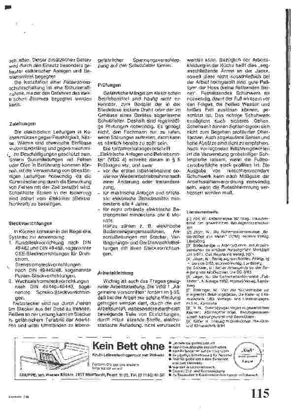 Vorschauseite 6: Sicherheit in Küchenbereichen