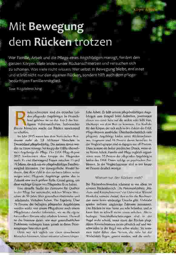 Vorschauseite 2: Mit Bewegung dem Rücken trotzen