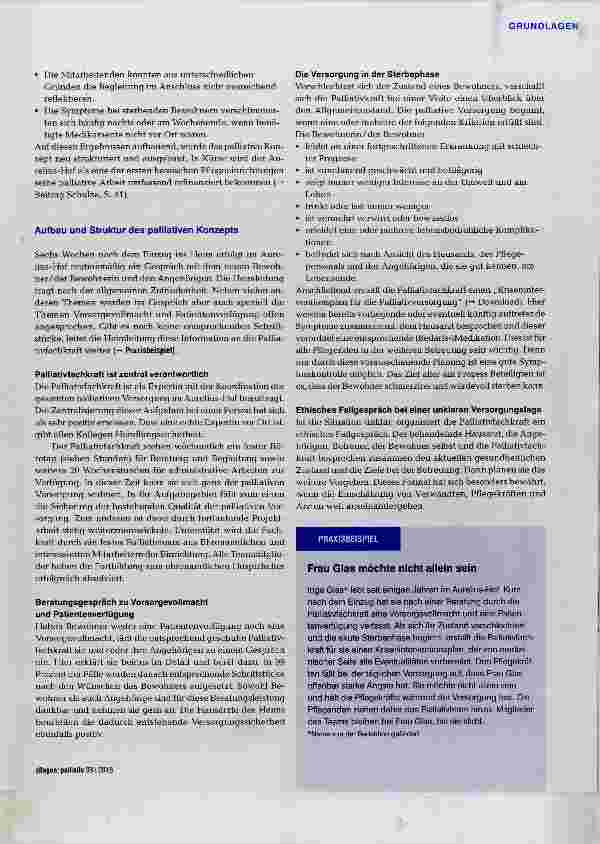 Vorschauseite 2: Palliativkonzept sichert Refinanzierung