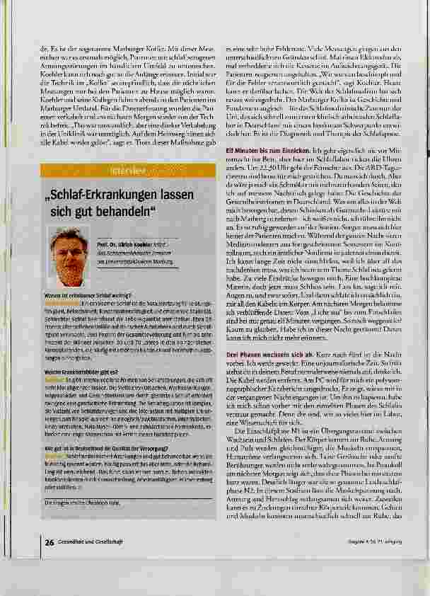 Vorschauseite 5: Selbstversuch im Schlaflabor