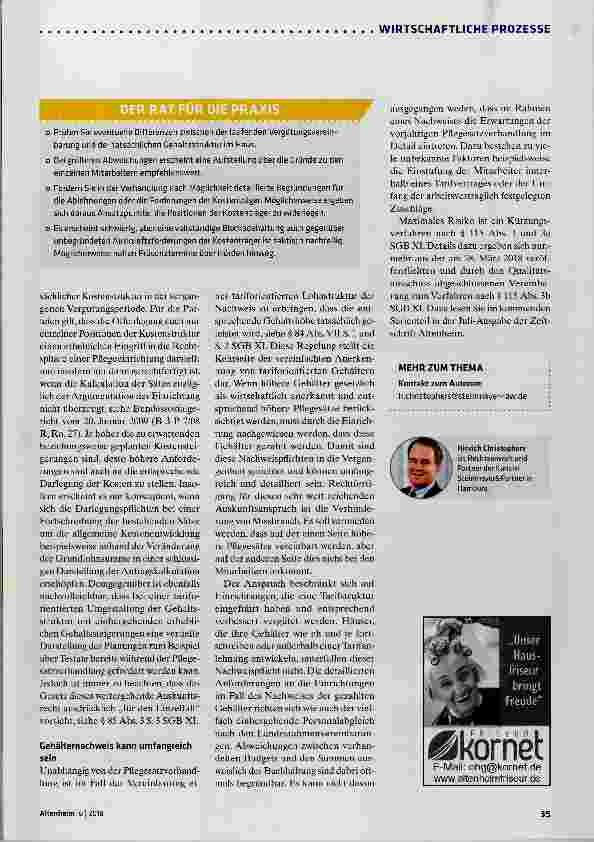 Vorschauseite 2: Auskunftsrechte: Was dürfen die Kostenträger?