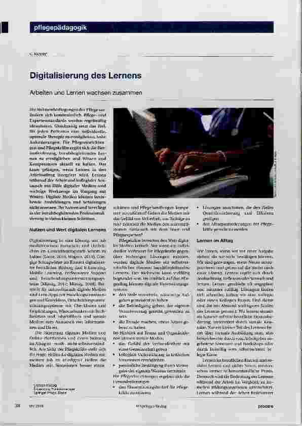 Vorschauseite 1: Digitalisierung des Lernens
