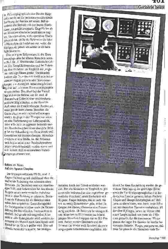 Vorschauseite 2: Fortbildung in Geriatrie: Therapieziel- Lebensqualität verbessern 8. Fortbildungstagung für praktische Geriatrie v. 12.-14.05.1988
