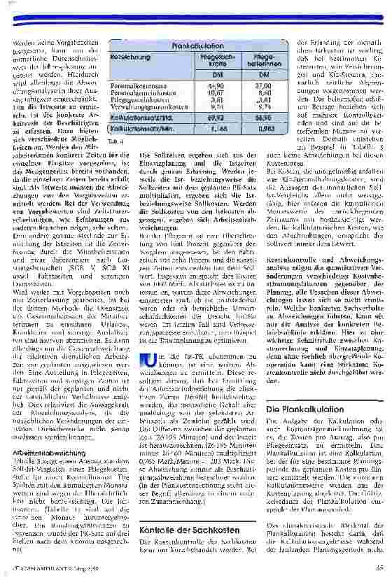 Vorschauseite 5: Die Zukunft nicht dem Zufall überlassen Eine Einführung in die Plankostenrechnung; Teil 2: Die Kostenkontrolle