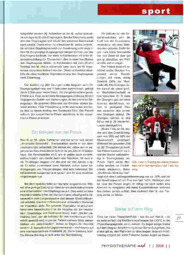 Vorschauseite 5: KrafttrainingTherapie für COPD-Patienten