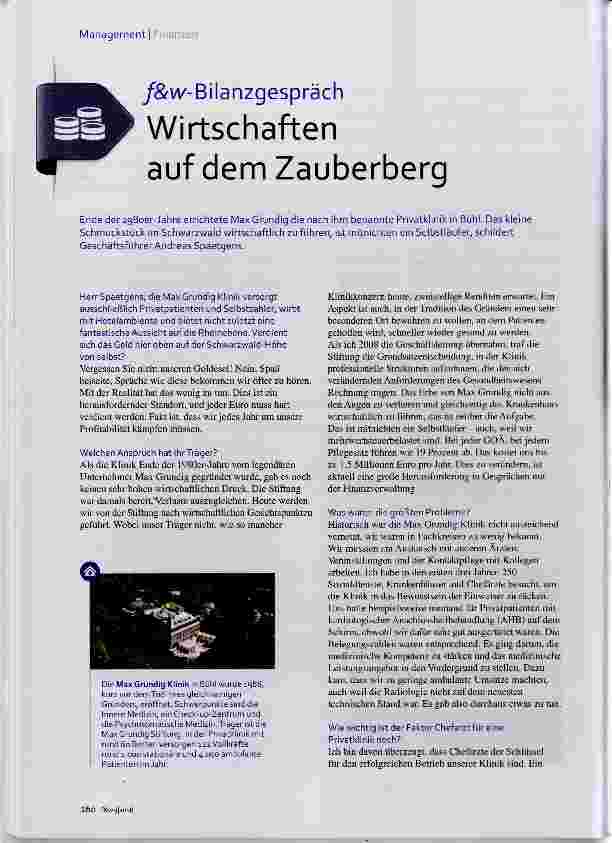 Vorschauseite 1: Wirtschaften auf dem Zauberberg