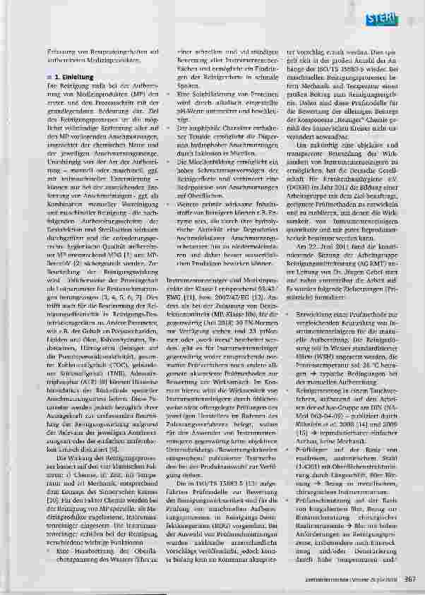 Vorschauseite 2: Prüfmethode für die vergleichende Bewertung von Instrumentenreinigern zur manuellen Aufbereitung von chirurgischen Instrumenten auf der Basis von Fibrin