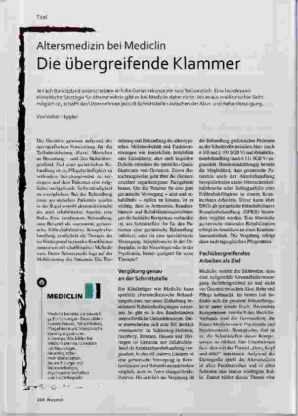 Vorschauseite 1: Die übergreifende Klammer