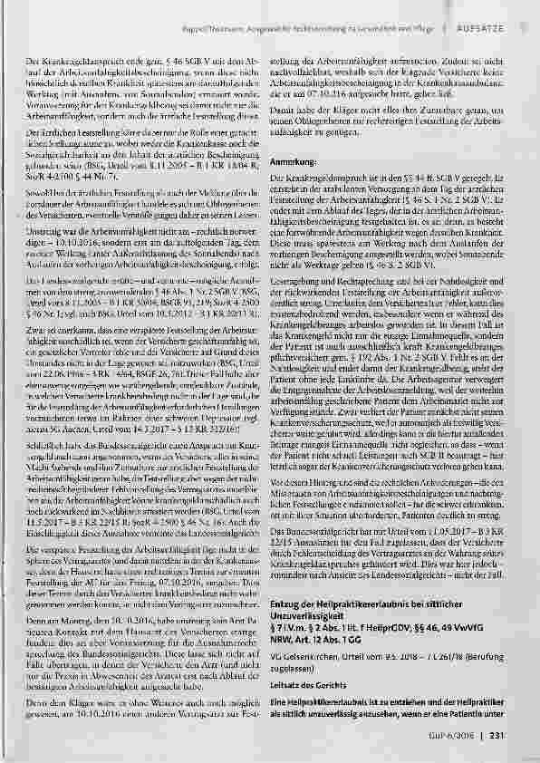 Vorschauseite 2: Ausgewählte Rechtsprechung zu Gesundheit und Pflege