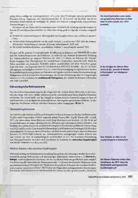 Vorschauseite 3: Anämie im Alter