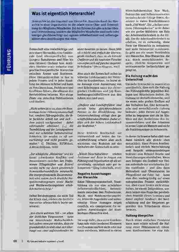 Vorschauseite 2: Mehr Heterarchie wagen