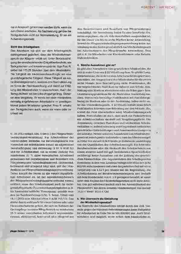 Vorschauseite 4: Mindestlohn = Mindestlohn?