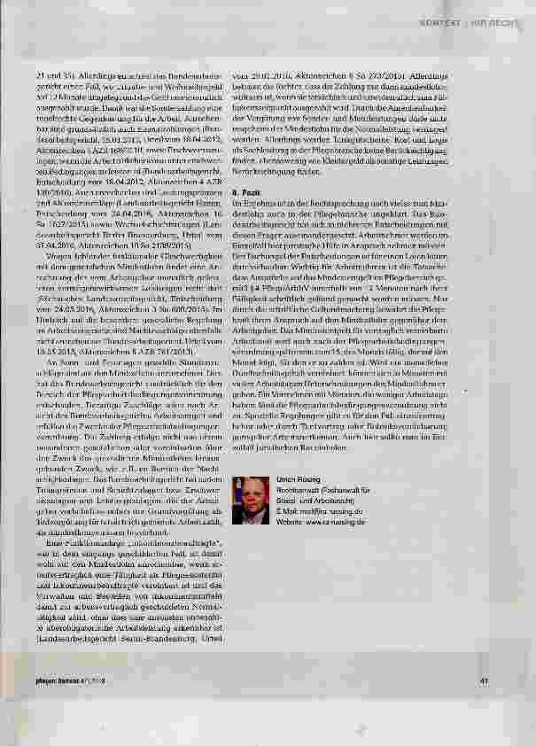 Vorschauseite 6: Mindestlohn = Mindestlohn?
