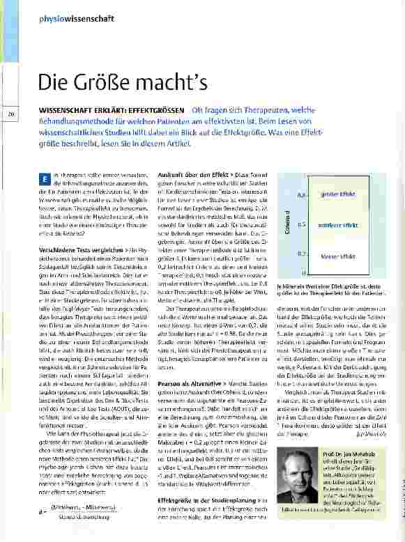 Vorschauseite 1: Die Größe macht es