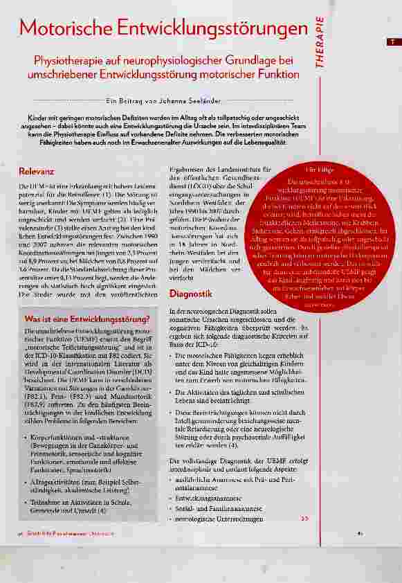 Vorschauseite 1: Motorische Entwicklungsstörungen