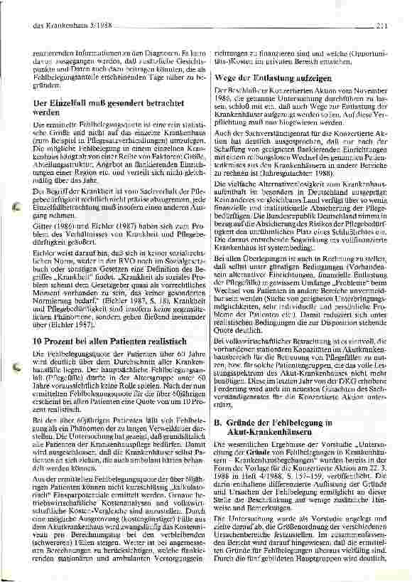 Vorschauseite 5: Fehlbelegung und Fallzahlsteigerung im Krankenhaus