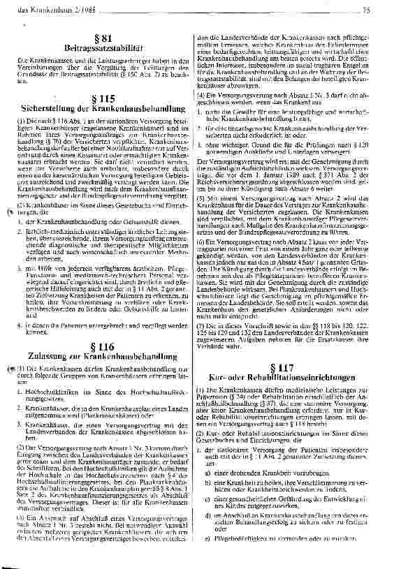 Vorschauseite 5: Gesundheitsreformgesetz (GRG): Auszüge aus dem Referentenentwurf und Einrichtungen