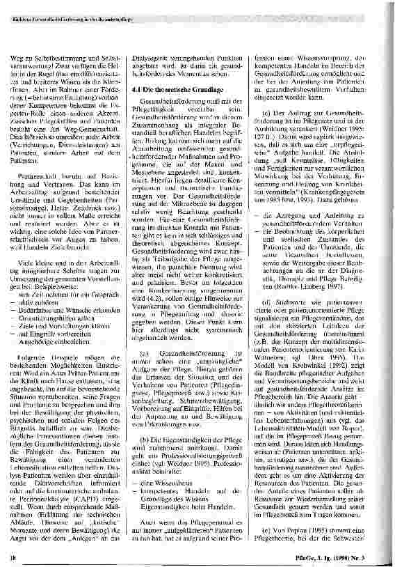 Vorschauseite 4: Gesundheitsförderung in der Krankenpflege