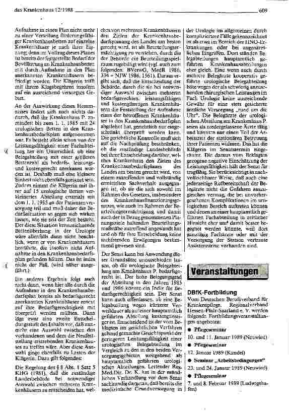 Vorschauseite 4: Entscheidung über die nachträgliche Aufnahme in den Krankenhausbedarfsplan