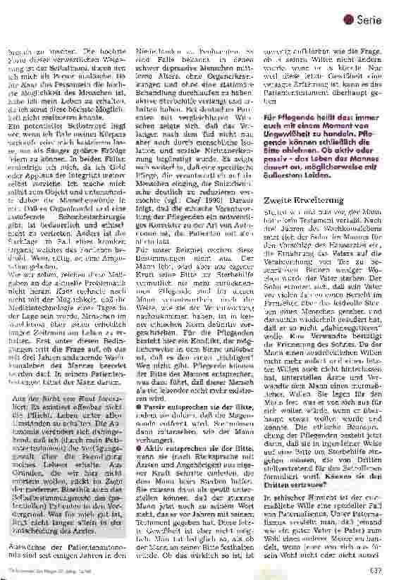 Vorschauseite 2: Ethische Konflikte in der Pflege Teil 5: Ethische Aspekte der Sterbehilfe