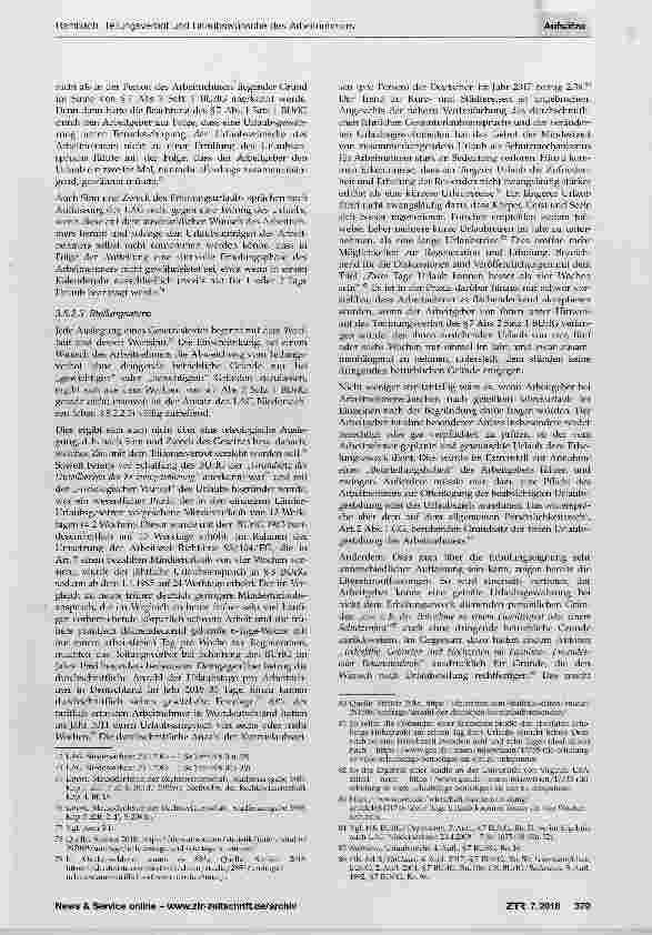 Vorschauseite 6: Teilungsverbot und Urlaubswünsche des Arbeitnehmers Urlaubserteilung und Anspruchserfüllung zwischen Skylla und Charybdis