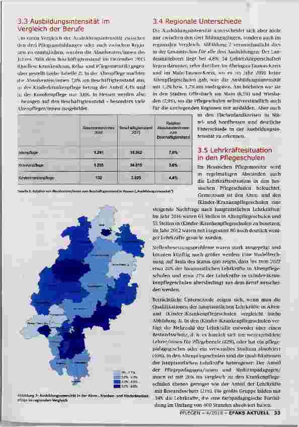 Vorschauseite 3: HERAUSFORDERUNGEN BEI DER UMSETZUNG DER NEUEN PFLEGEAUSBILDUNG EINE DATENBASIERTE PERSPEKTIVE