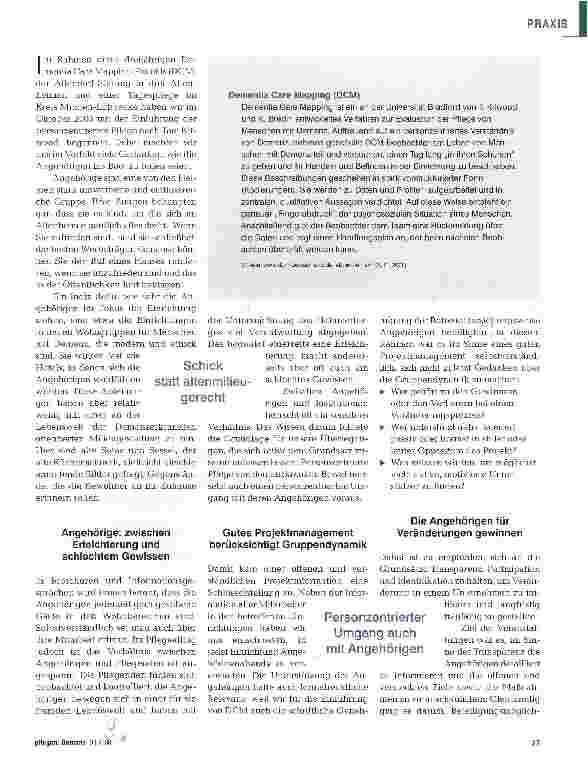 Vorschauseite 2: Die Angehörigen ins Boot holen!