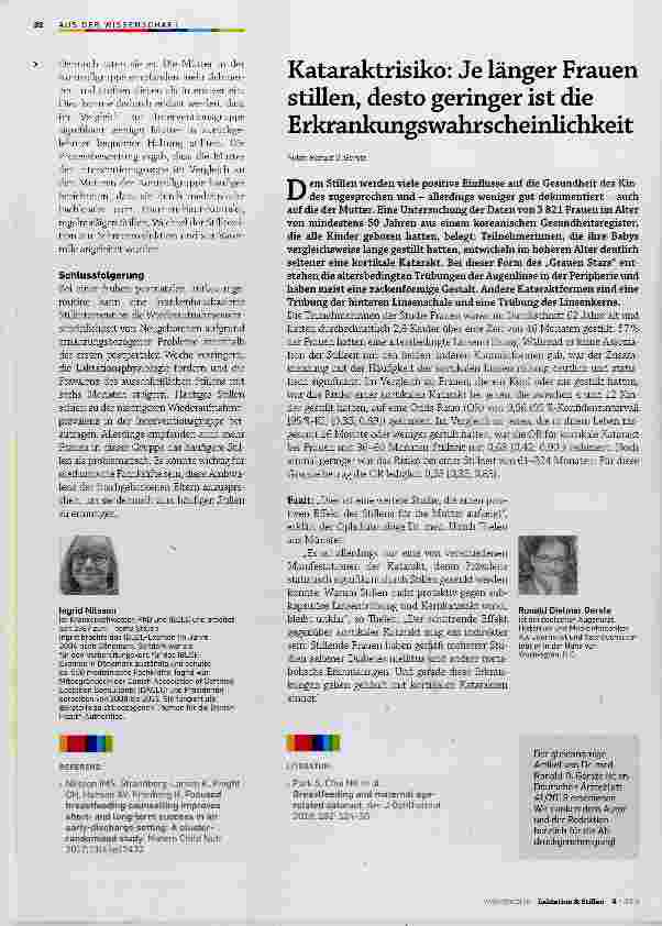 Vorschauseite 3: Wie können wir Mütter nach früher postnataler Entlassung beim effektiven StiUen unterstützen?