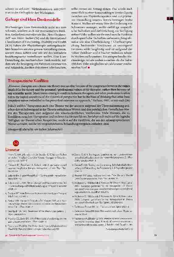 Vorschauseite 4: Physiotherapie und Rückenschmerz