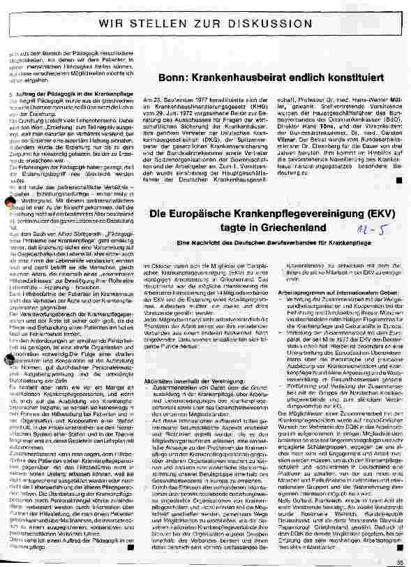 Vorschauseite 2: Lehrauftrag und Lehrinhalte der Pädagogik in der Krankenpflege 1. Folge Fach: Pädagogik