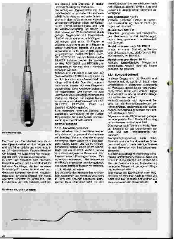 Vorschauseite 2: Instrumentenkunde - Chirurgische Instrumente 8. Folge: Instrumentengruppen (I)