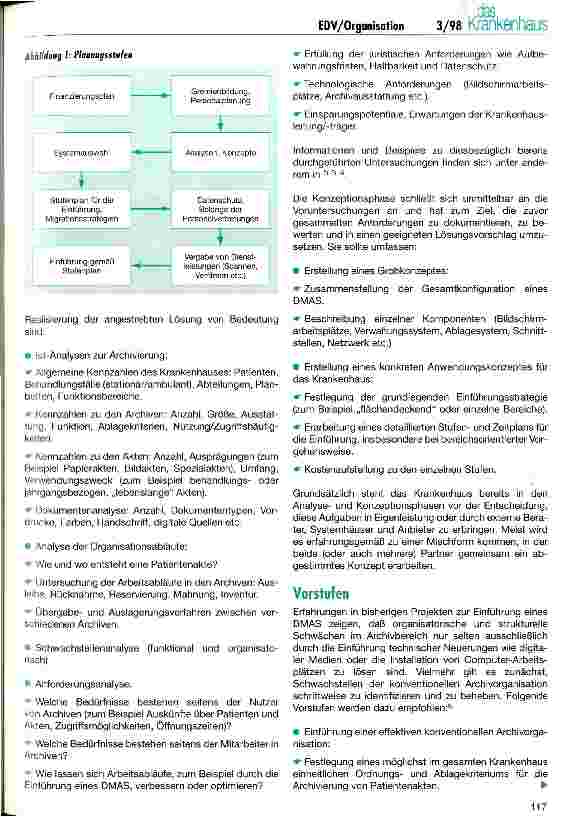 Vorschauseite 2: Dokumentenmanagementund Archivierungssysteme im Krankenhaus Ein Leitfaden zur Planung