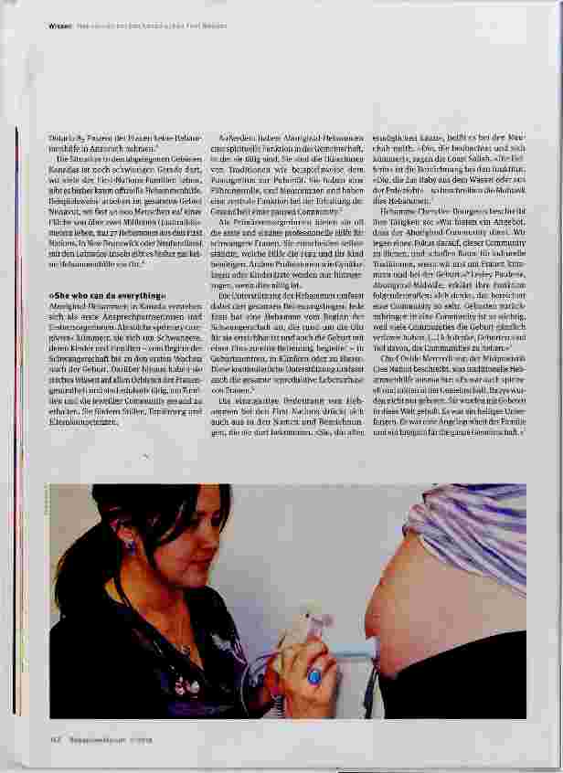 Vorschauseite 2: Bringing birth back home Hebammen bei den First Nations in Kanada