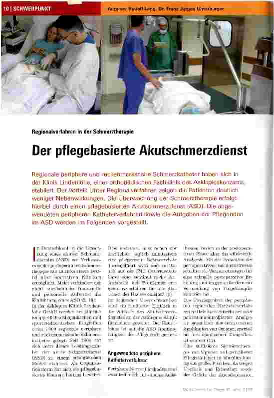 Vorschauseite 1: Der pflegebasierte Akutschmerzdienst