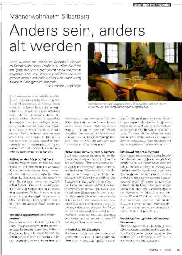 Vorschauseite 1: Anders sein, anders alt werden