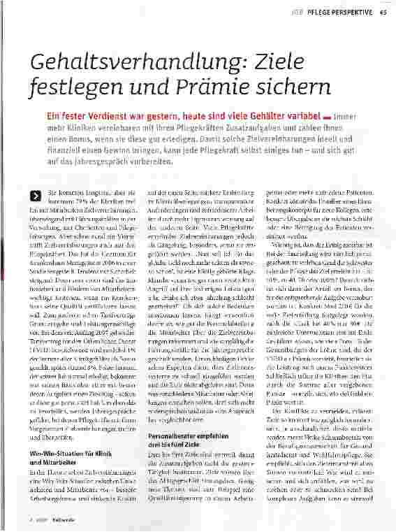 Vorschauseite 1: Gehaltsverhandlung: Ziele festlegen und Prämie sichern