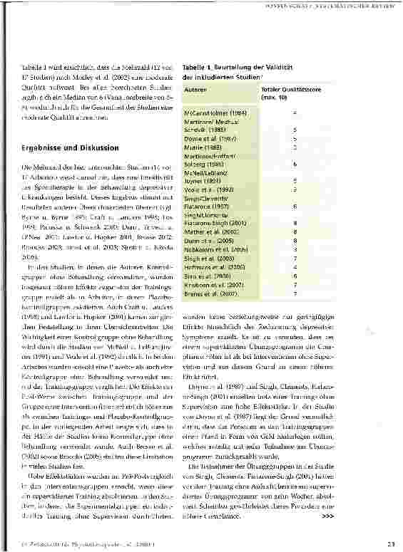 Vorschauseite 5: Sporttherapie bei depressiven Erkrankungen