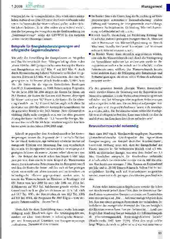 Vorschauseite 3: Energiekosten - ein vernachlässigtes Zukunftsthema