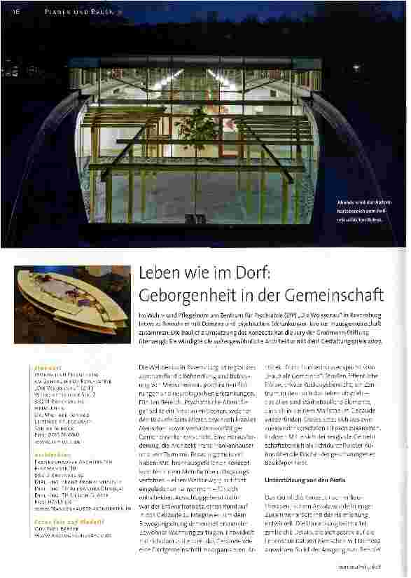Vorschauseite 2: Leben wie im Dorf: Geborgenheit in der Gemeinschaft