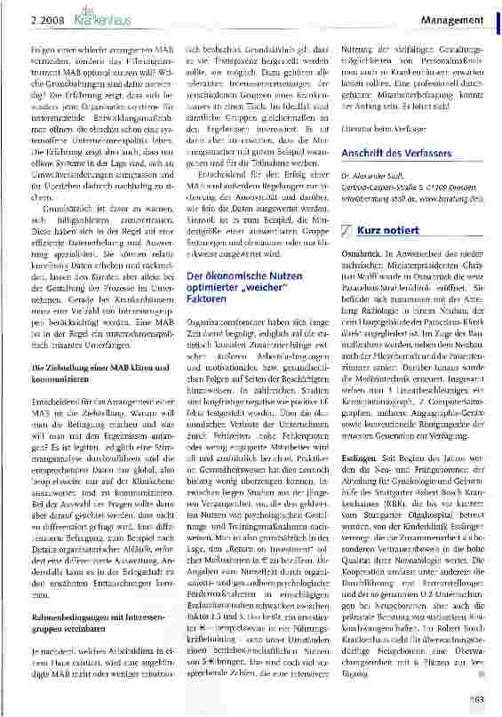 Vorschauseite 3: Chancen und Risiken von Mitarbeiterbefragungen im Krankenhaus