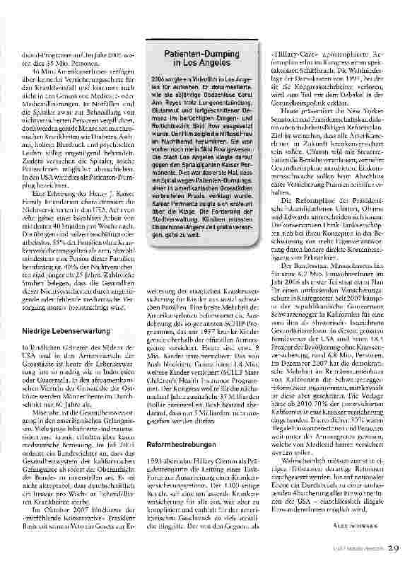 Vorschauseite 2: Massive Unterversorgung der Armen