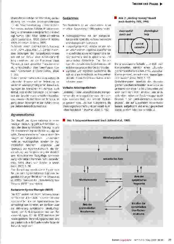 Vorschauseite 2: Der Einsatz visueller Cues in der Behandlung des schweren chronischen Agrammatismus -eine Einzelfallbeschreibung