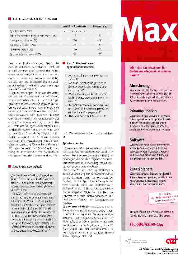 Vorschauseite 4: Der Einsatz visueller Cues in der Behandlung des schweren chronischen Agrammatismus -eine Einzelfallbeschreibung