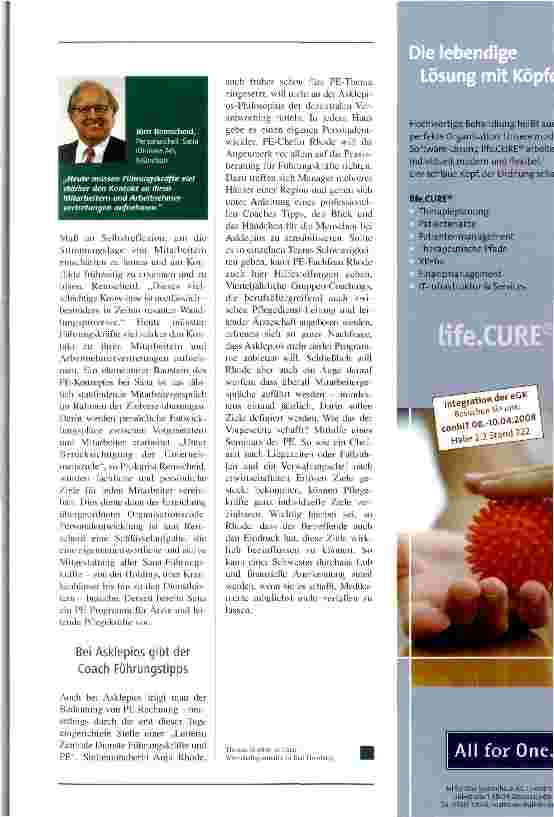 Vorschauseite 6: Die Kunst, im Klinikum menschlich zu dirigieren