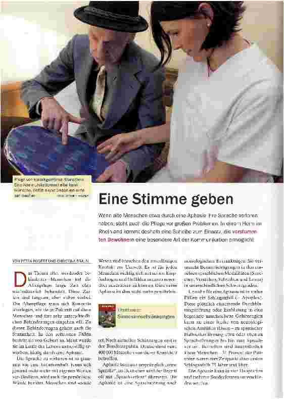 Vorschauseite 1: Eine Stimme geben
