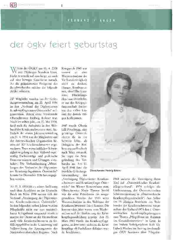 Vorschauseite 1: der ögkv feiert geburtstag