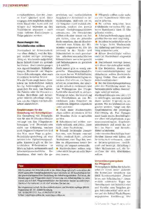 Vorschauseite 4: Jet-Lag in der Pflege