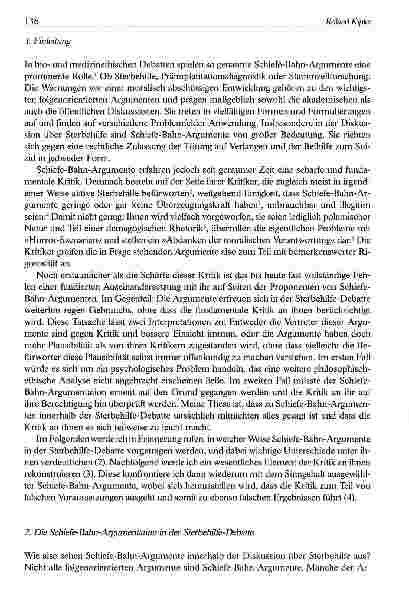 Vorschauseite 2: Schiefe-Bahn-Argumente in der Sterbehilfe-Debatte