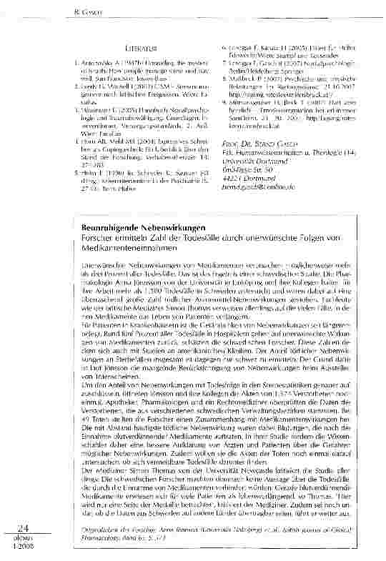 Vorschauseite 4: HILFE FÜR DIE HELFER - WAS HAT SICH IN DEN LETZTEN JAHRENGEÄNDERT?