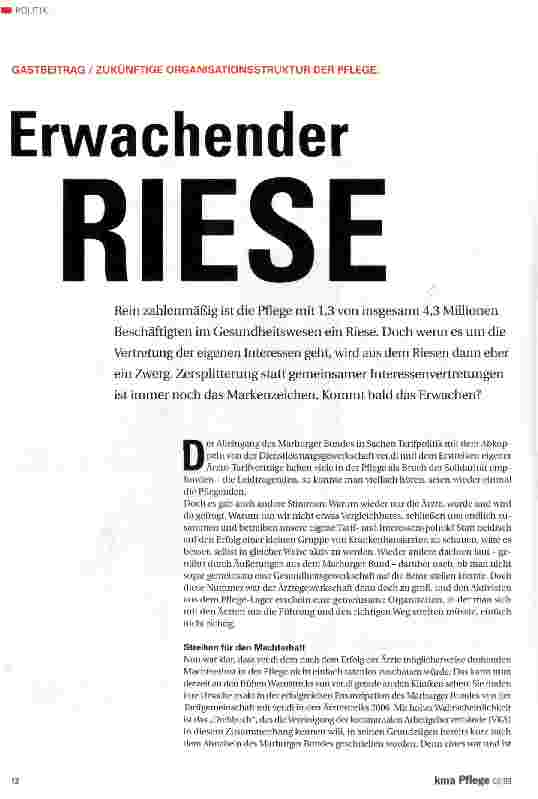 Vorschauseite 1: Erwachender Riese